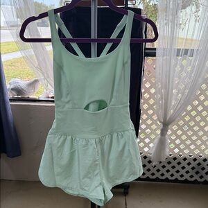 FP Movement by Free People Light Green Romper